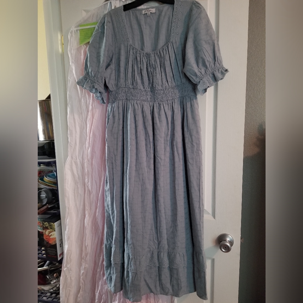 Polagram Blue Midi Dress